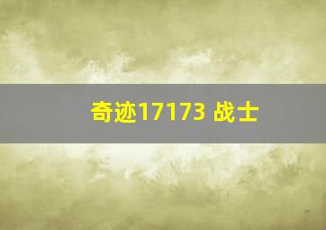 奇迹17173 战士